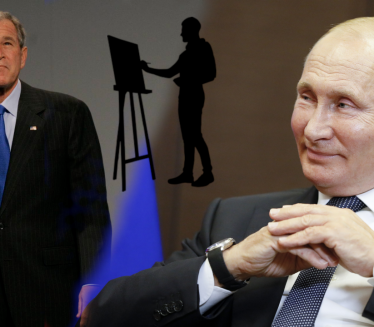 ЛИЧИ? Буш постао сликар - урадио Путинов портрет (ФОТО)