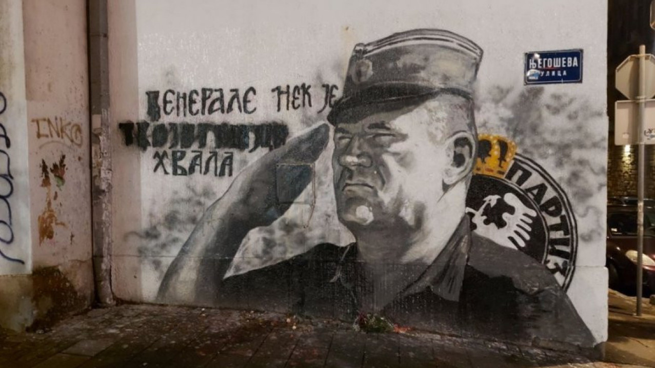 VRAĆEN MURAL: Ratko Mladić opet na Vračaru