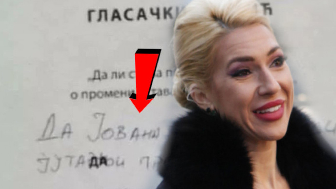 BEZOBRAZNI HIT Listić sa referenduma zapalio društvene mreže