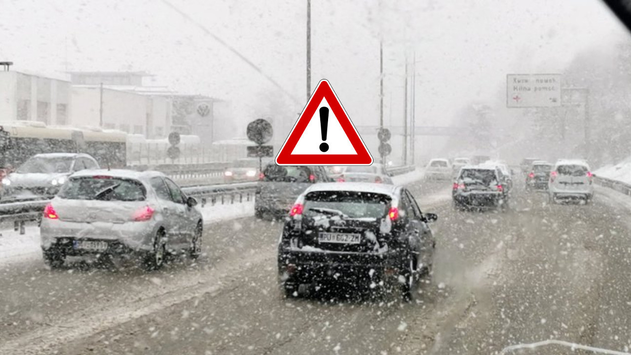 VOZITE OPREZNO: Otežani uslovi za vožnju širom zemnje Srbije