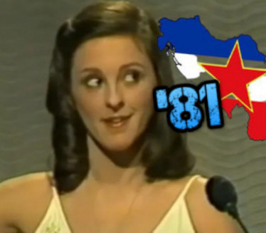 Евровизија '81 - због укључења водитеља из Југе, у сали СМЕХ