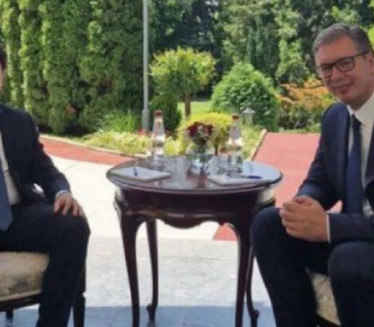 Susret predsednika Aleksandra Vučića i Dritana Abazovića