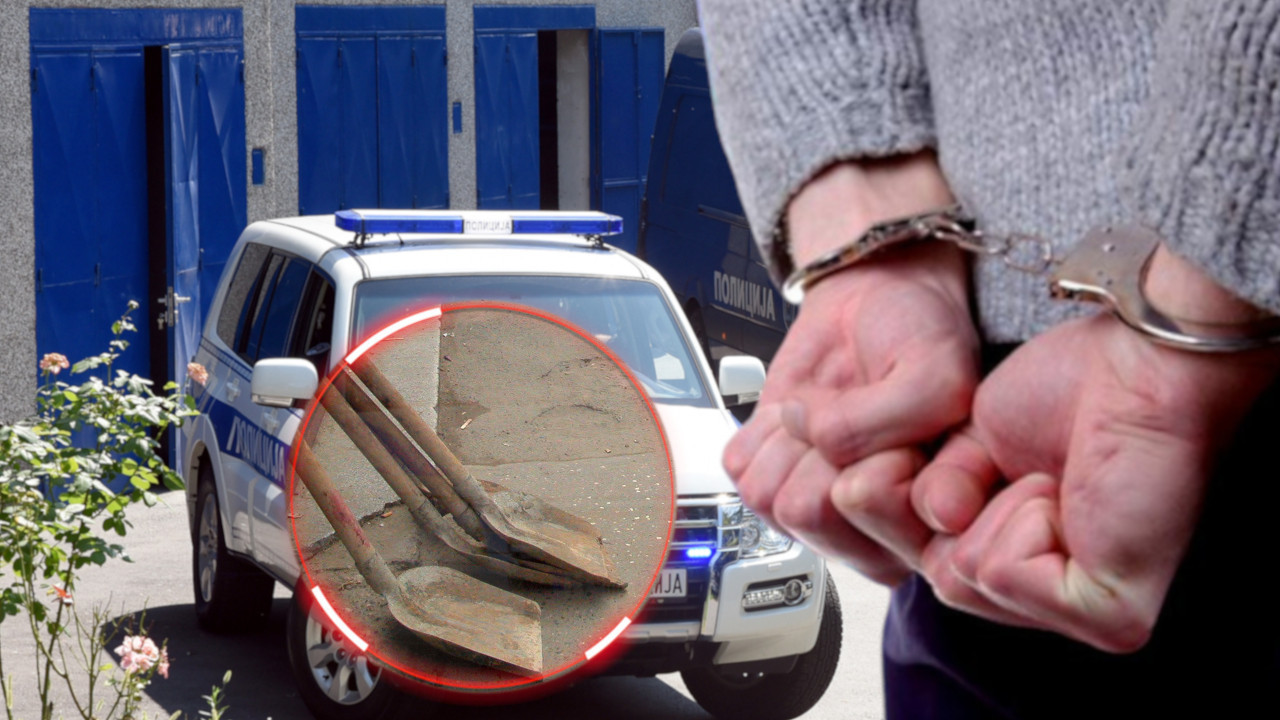 ЛОПАТОМ НА ДВОЈИЦУ: Ухапшен силеџија у Лесковцу
