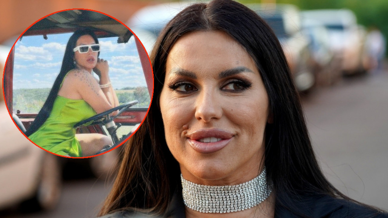 ОВАКВУ ЈЕ НЕ ЗНАМО: Сека у штиклама и хаљини вози трактор