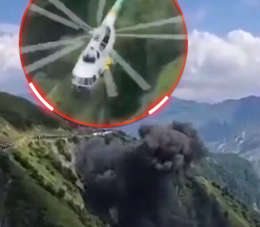 UZNEMIRUJUĆE: Srušio se helikopter pun spasilaca (VIDEO)