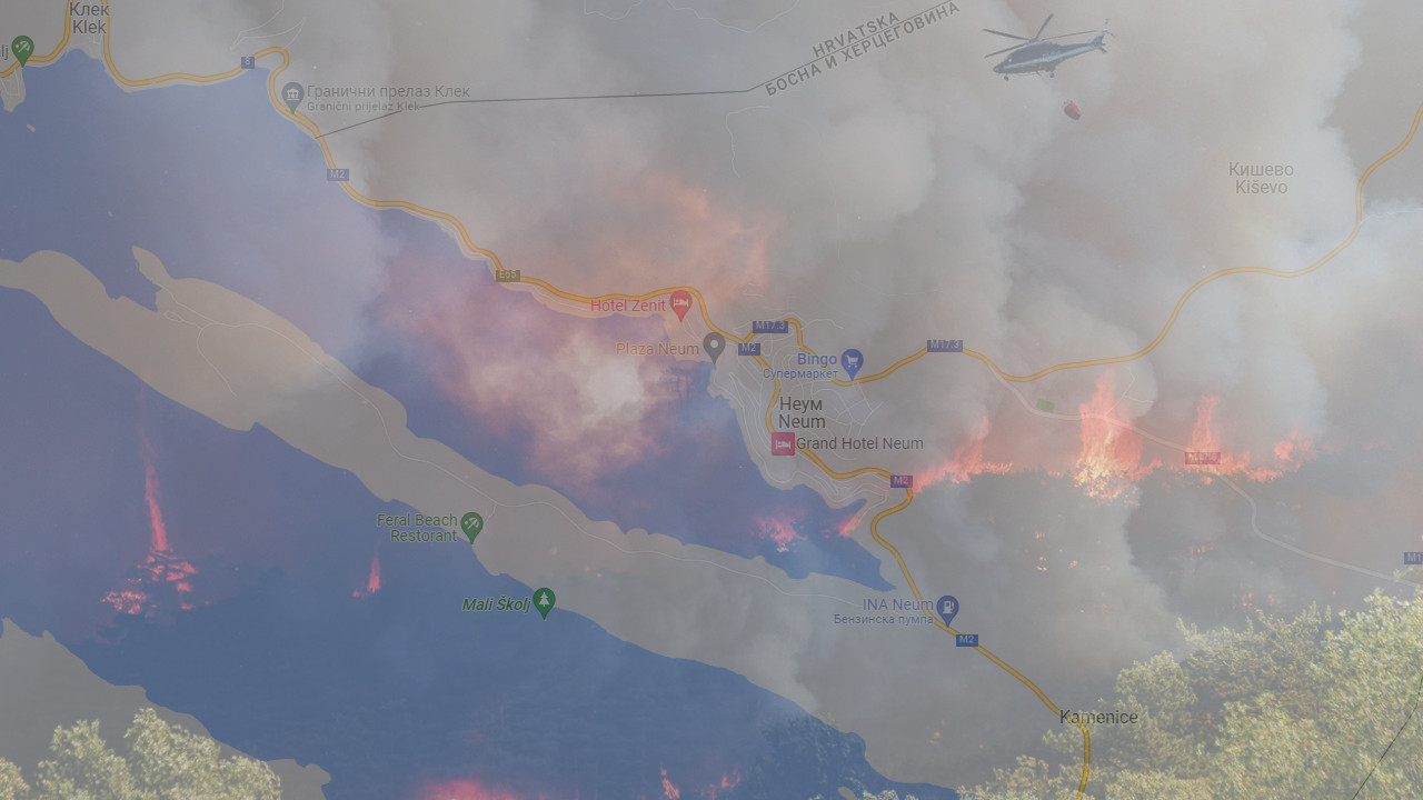 POŽAR KOD NEUMA: Proglašeno stanje prirodne nesreće