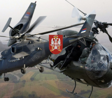 ВОЈСКА СРБИЈЕ: Обука на хеликоптерима ми-35 и Гама
