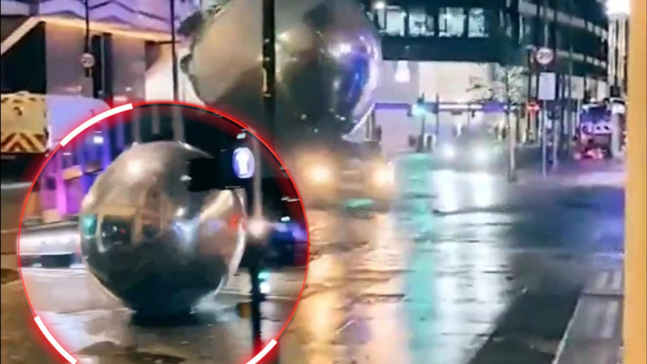 DŽINOVSKE KUGLE NAPRAVILE HAOS: Bizarne scene iz prestonice