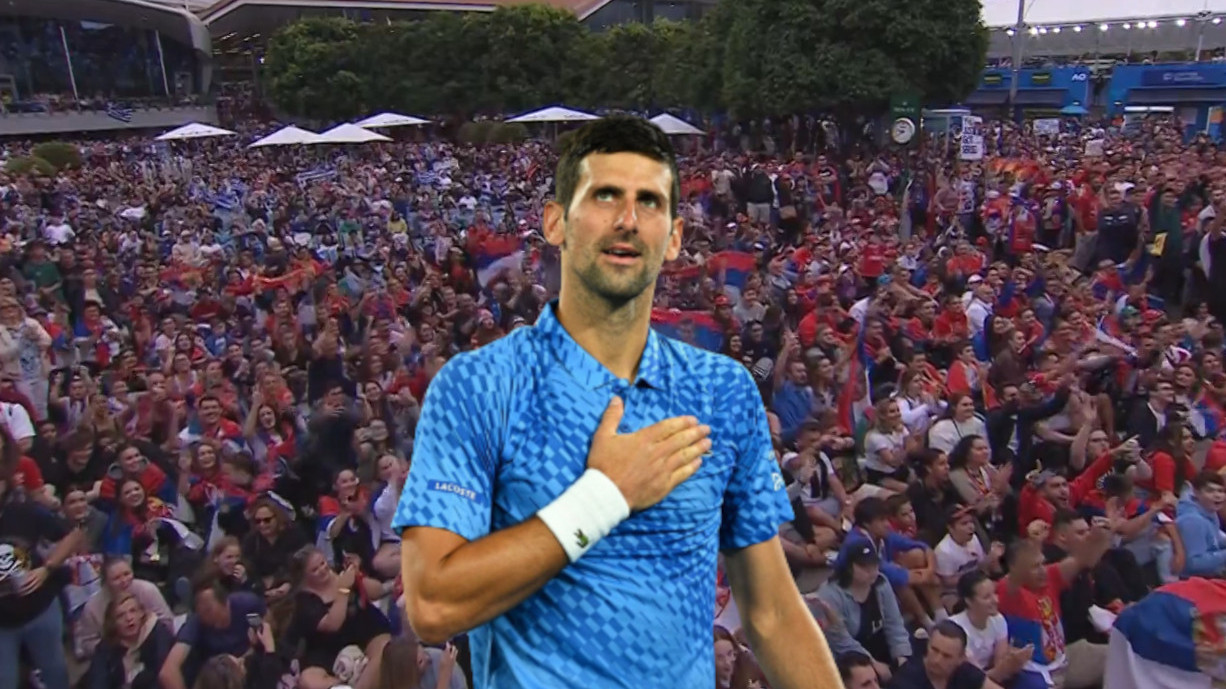 СРБИ ОКУПИРАЛИ МЕЛБУРН: Огромна подршка за Новака (ФОТО)