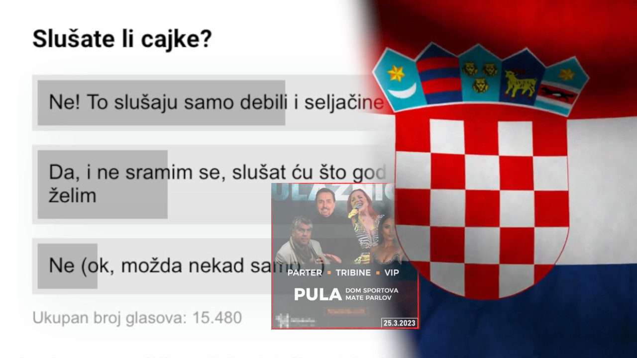 ПРОМЕНИЛИ МИШЉЕЊЕ: Питали Хрвате да ли слушају "цајке"