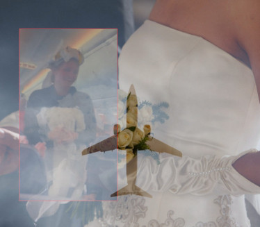 ВЕНЧАЊЕ НА НЕБУ Организована свадба у авиону, шок венчаница