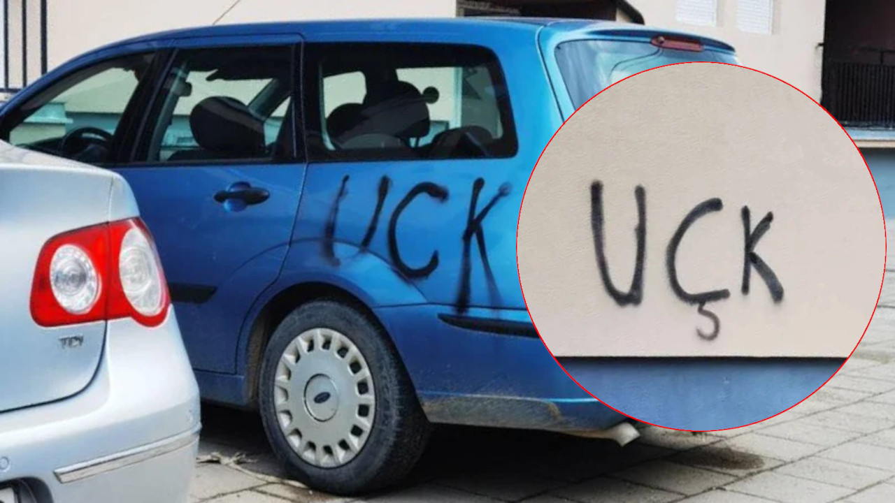 ПРОВОКАЦИЈЕ НА ВАСКРС: У Митровици осванули УЧК графити ФОТО