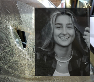 SLIKALI ZA USPOMENU: Kamenom kroz šoferku ubili devojku FOTO