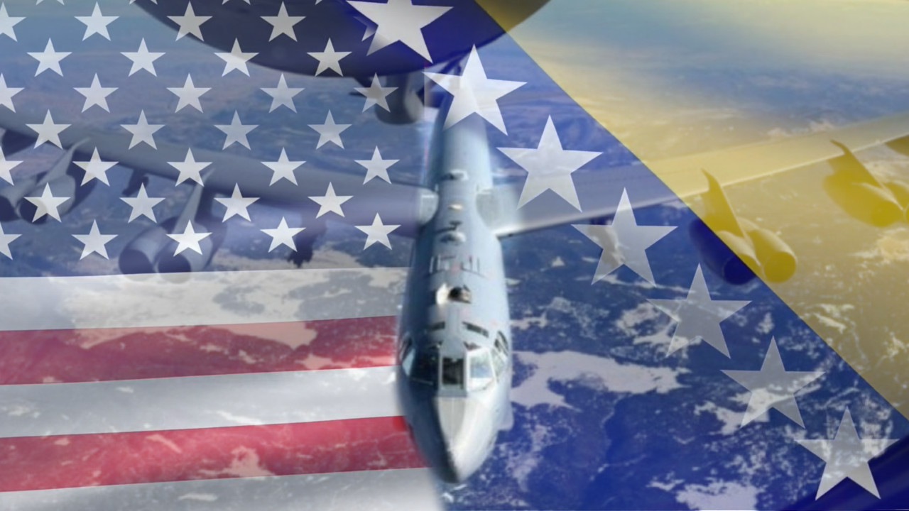 NISKI PRELET AVIONA: Američki bombarderi lete iznad Bosne