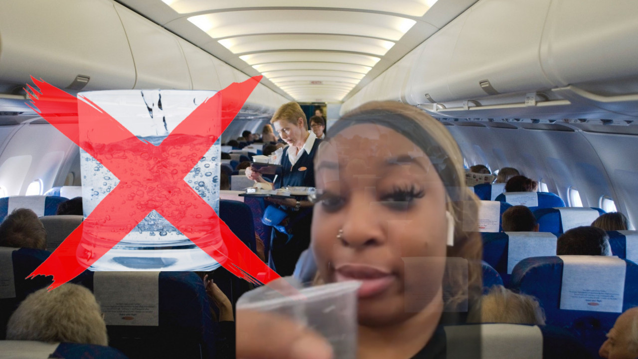 3$ ЗА ВОДУ? НЕ, ХВАЛА: Путница у авиону се генијално снашла