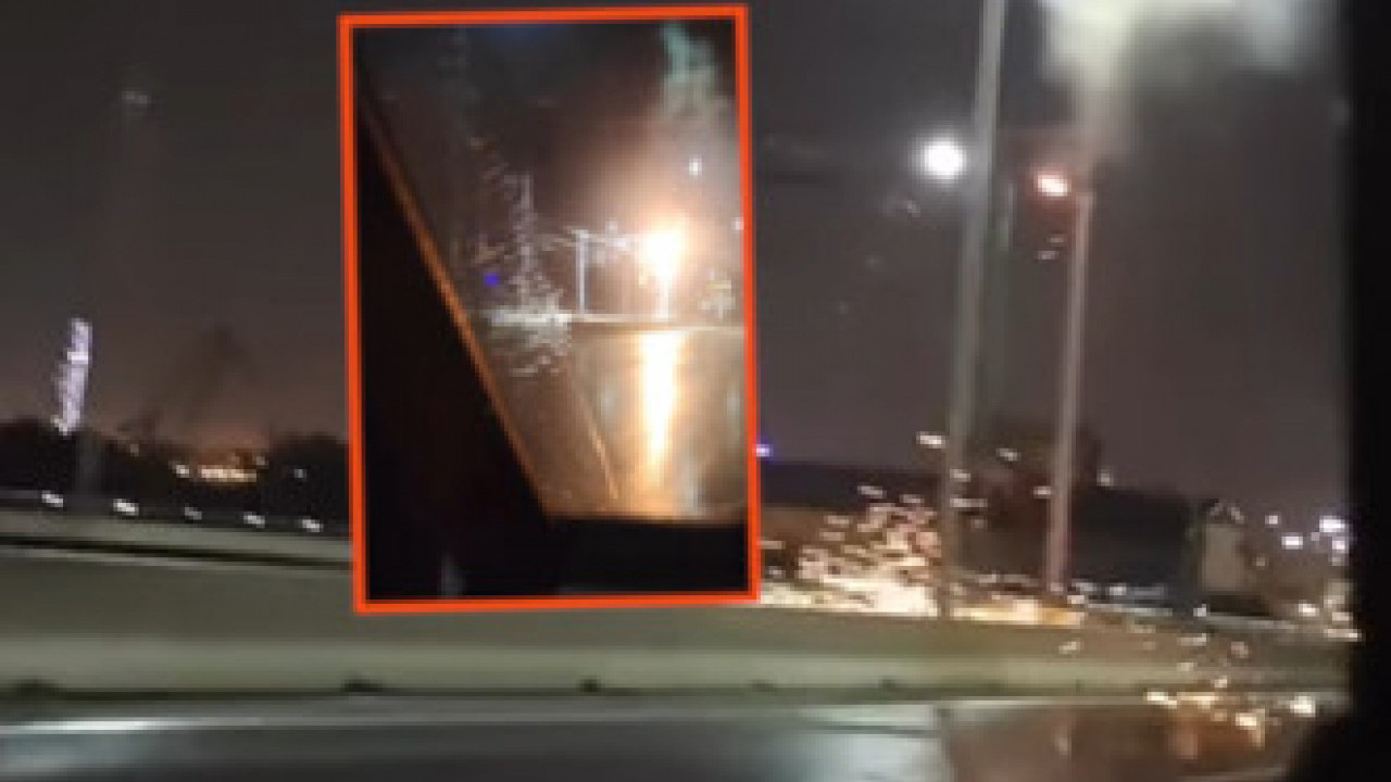 ПОСЛЕ УДАРА ГРОМА: Ужарена бандера на Мосту на Ади