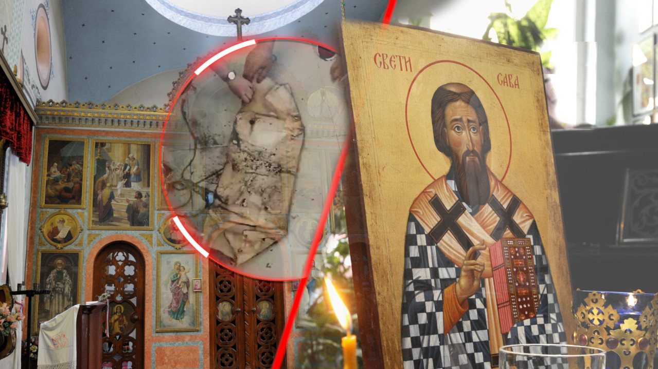 ЧУДО У ЦРКВИ У СРБИЈИ Скинули икону Светог Саве, нашли БЛАГО