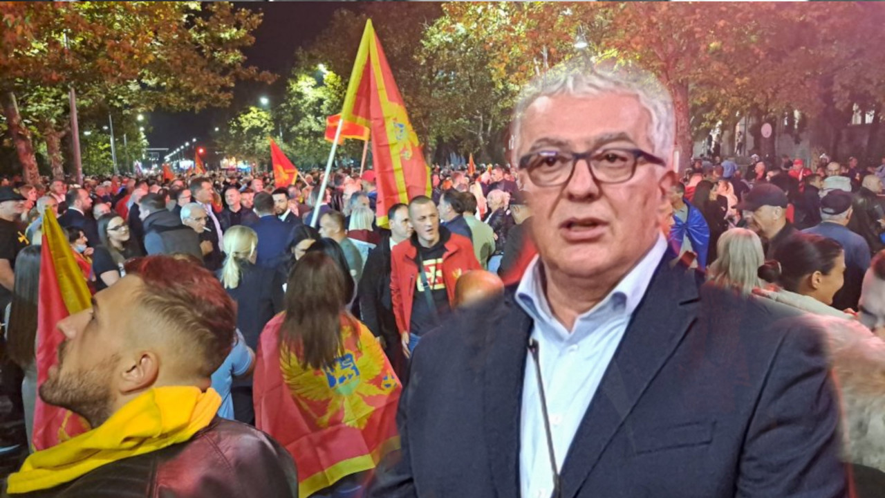 Протест у Подгорици због избора Мандића за лидера Скупштине