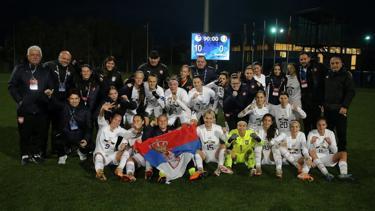 СРБИЈА СЛАВИЛА 10:0 Убедљива победа у квалификацијама за ЕП