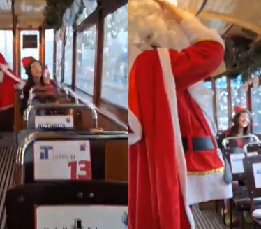 SKANDAL U ZAGREBU Deda Mraz u tramvaju peva "Za dom spremni"