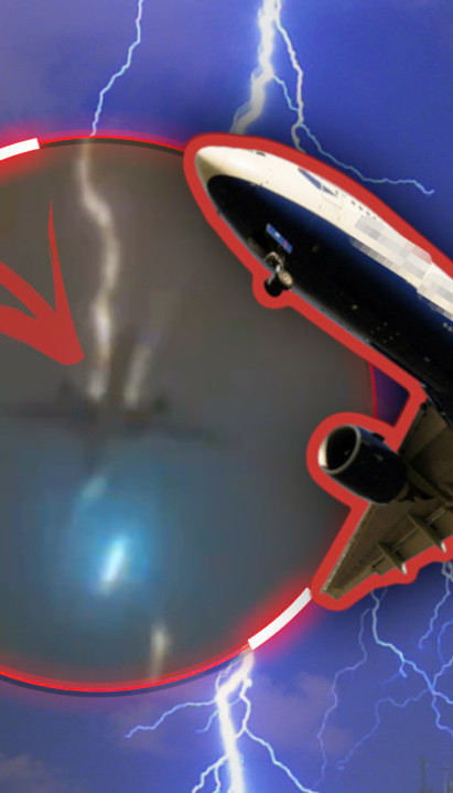 DRAMA NA NEBU Grom udario direktno u avion pun putnika VIDEO
