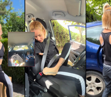DETE IZA: Pojavio se snimak KAKO Devojka s krilima vozi kola