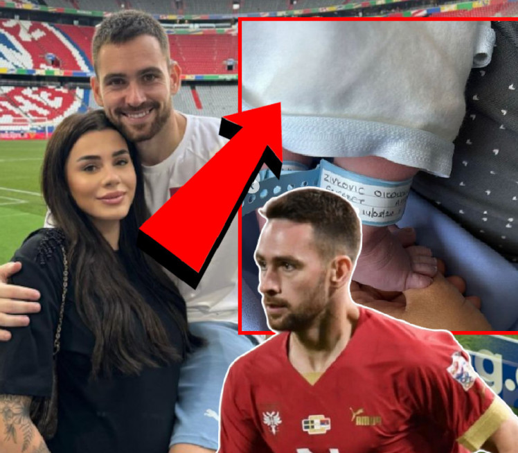 АНДРИЈА ЖИВКОВИЋ ДОБИО ЋЕРКУ: Фудбалер присуствовао порођају
