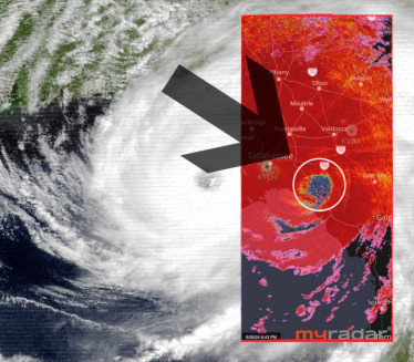 Radar snimio čudnu plavu mrlju usred uragana koji pustoši SAD