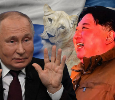 EGZOTIČNI POKLON KIMU: Putin lideru S.Koreje poklonio lavicu