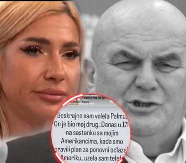 "Ostavio si me samu": Jovana Jeremić se oprostila od Palme