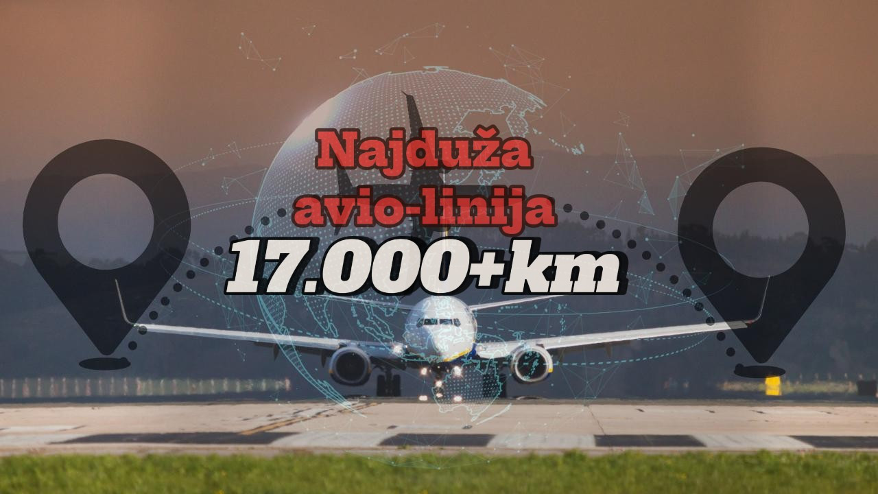 ПРЕКО 17.000km У ОБА СМЕРА Добијамо најдужу авионску линију