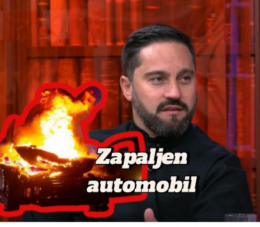 POTPUNO IZGOREO : Automobil paroha ZAPALJEN u Tivtu