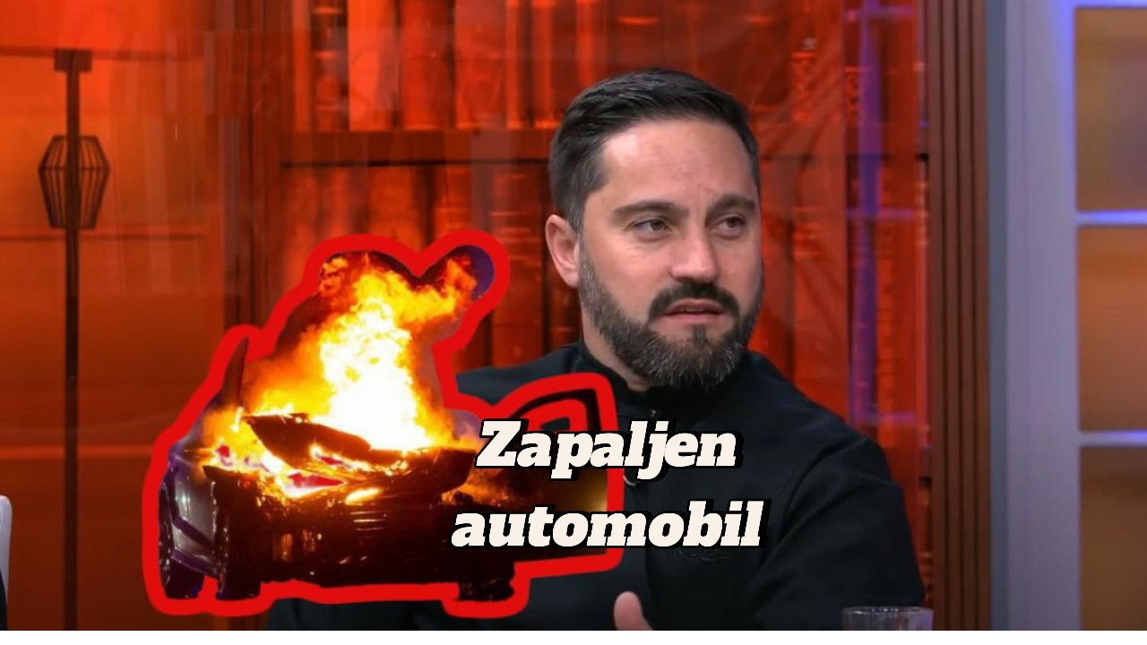 POTPUNO IZGOREO : Automobil paroha ZAPALJEN u Tivtu