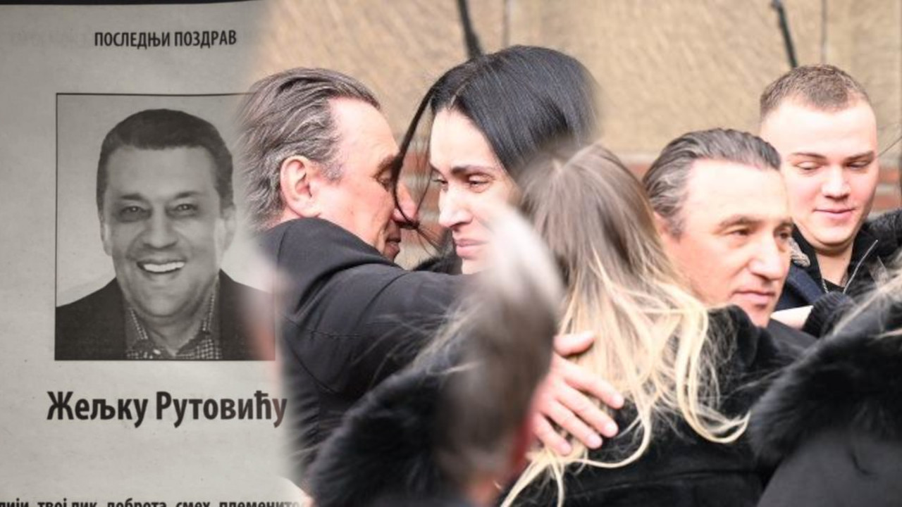 Joca Amsterdam na sahrani Rutovića, udovica u suzama (FOTO)