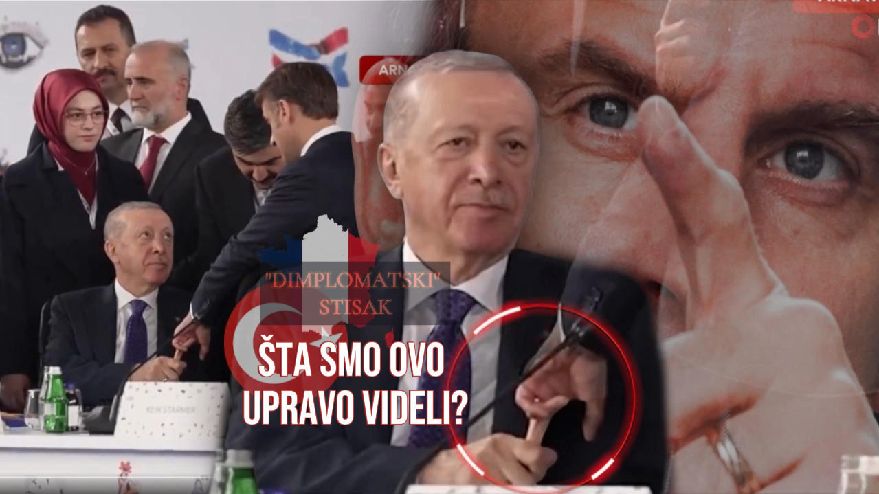 NE PUŠTA: Snimak rukovanja Erdogana i Makrona je hit