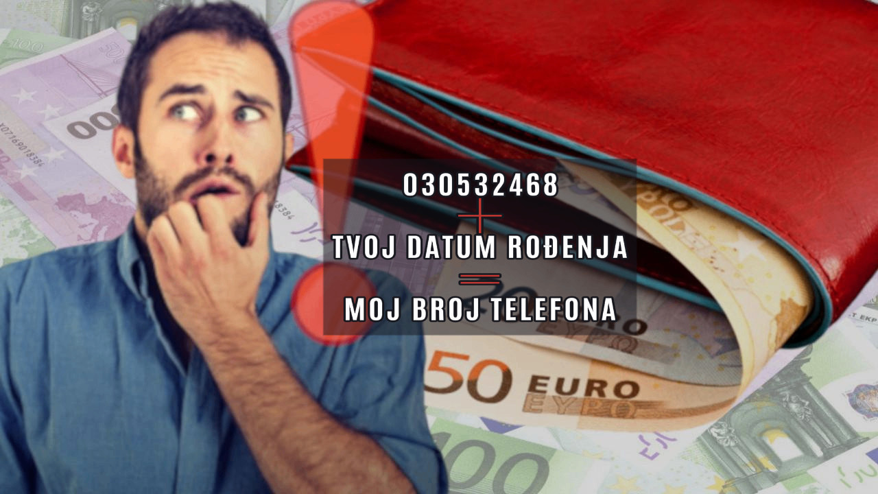 Našao novčanik i rekao vlasniku:"Reši jednačinu i vraćam ga"