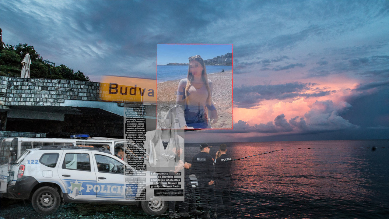 ОБДУКЦИЈА НОВОСАЂАНКЕ ПОГИНУЛЕ У ЦГ: Узрок смрти - утапање