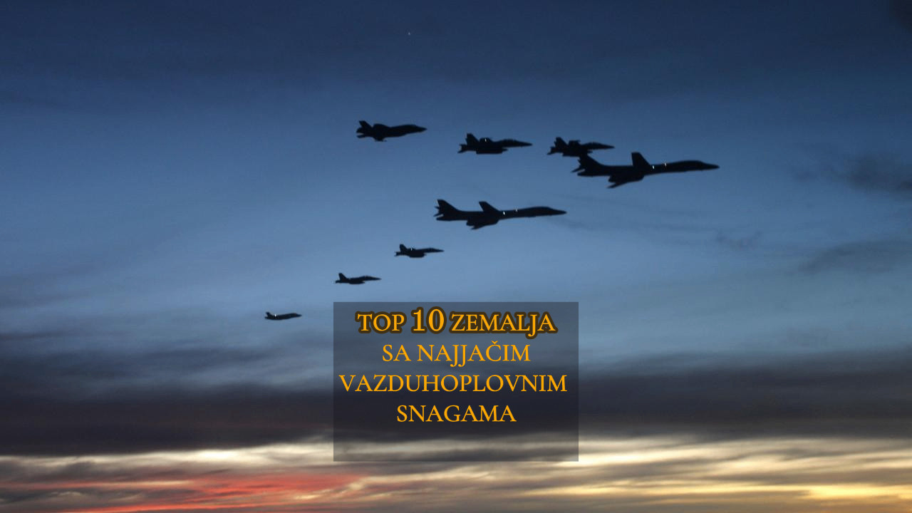 OBJAVLJENA LISTA Top 10 najmoćnijih vazduhoplovnih sila sveta