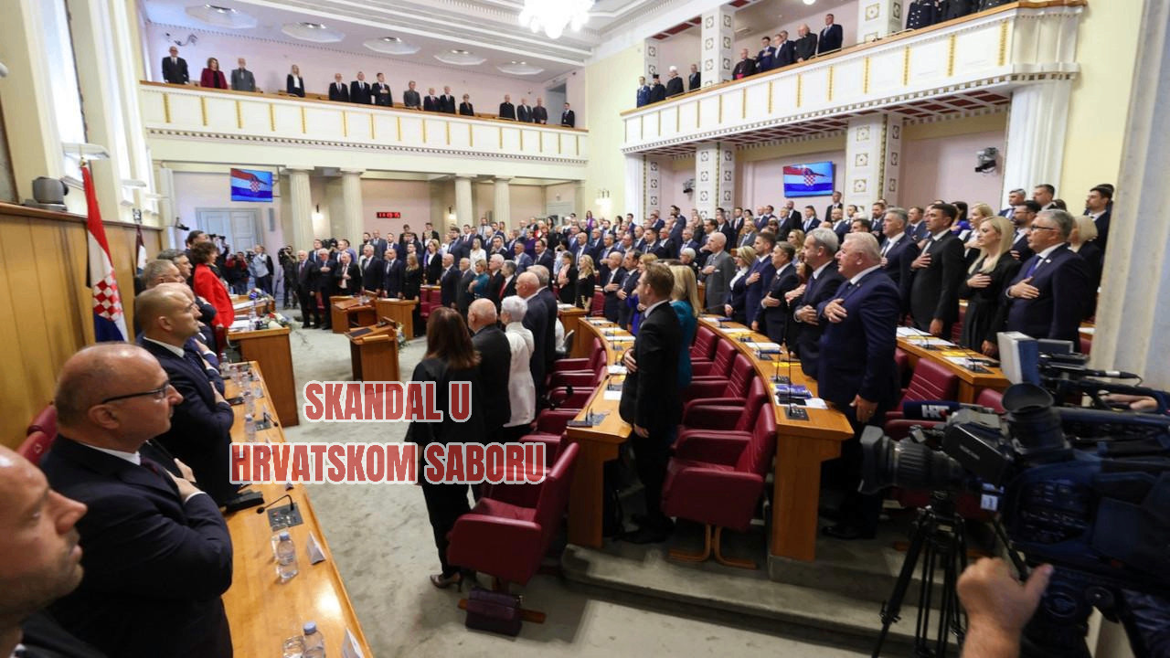SKANDAL U HRVATSKM SABORU: Orilo se "Za dom spremni"