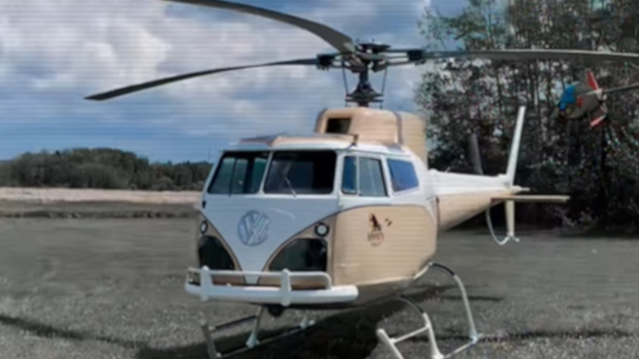 KAMPER PRETVORIO U HELIKOPTER Stvorio neobičnu letelicu FOTO