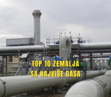 Top 10 zemalja sa najvećim rezervama gasa na svetu