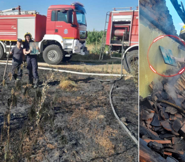 СВЕ ИЗГОРЕЛО,ИКОНА НЕТАКНУТА Трагедија и божји знак у Србији