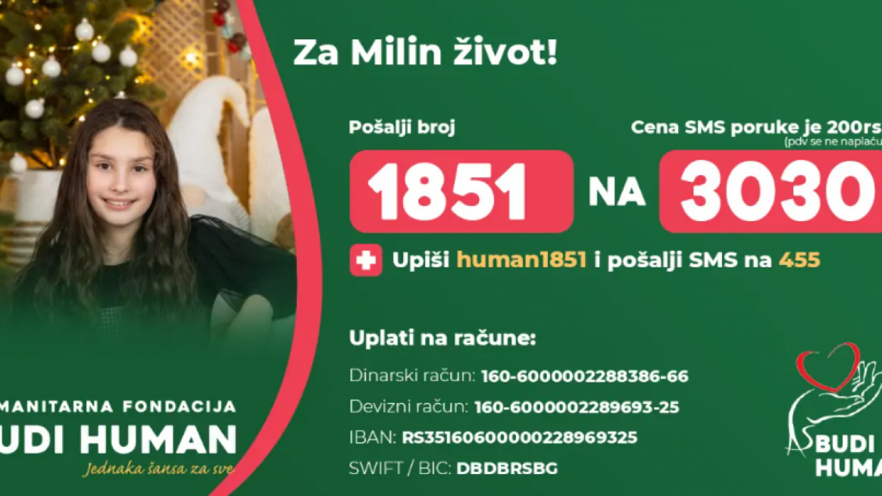 ДА МИЛА ПОБЕДИ! Девојчици из Србије хитно потребна помоћ