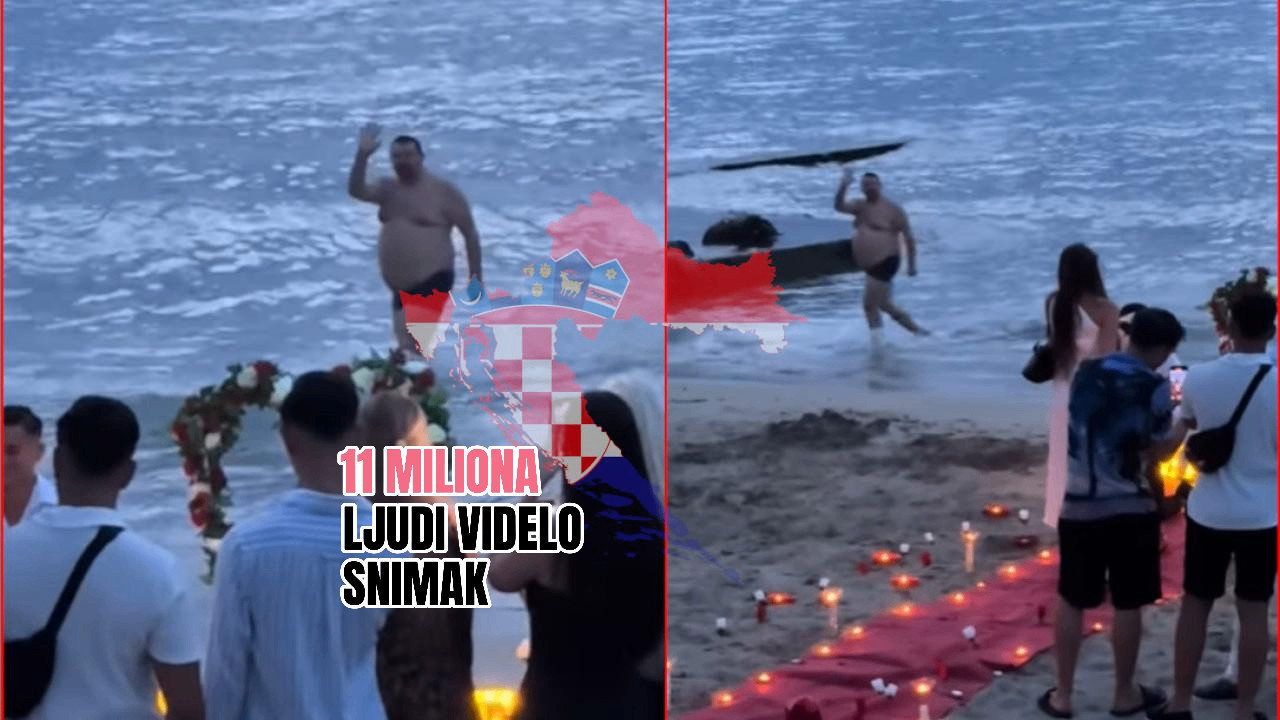 ХИТ НА ХРВАТСКОМ ПРИМОРЈУ Купач постао звезда просидбе ВИДЕО