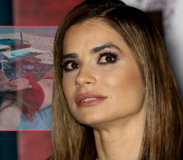 SKINULA SE MARIJA KARAN: Zanosna poza u crvenom bikiniju