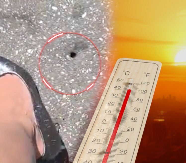 VREO SNIMAK IZ SRBIJE: Ženi štikla propala u asfalt (VIDEO)