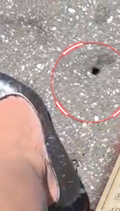 VREO SNIMAK IZ SRBIJE: Ženi štikla propala u asfalt (VIDEO)