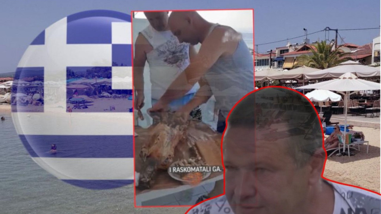 CELO JAGNJE PONEO U GRČKU U gepeku do apartmana u Pefkohoriju