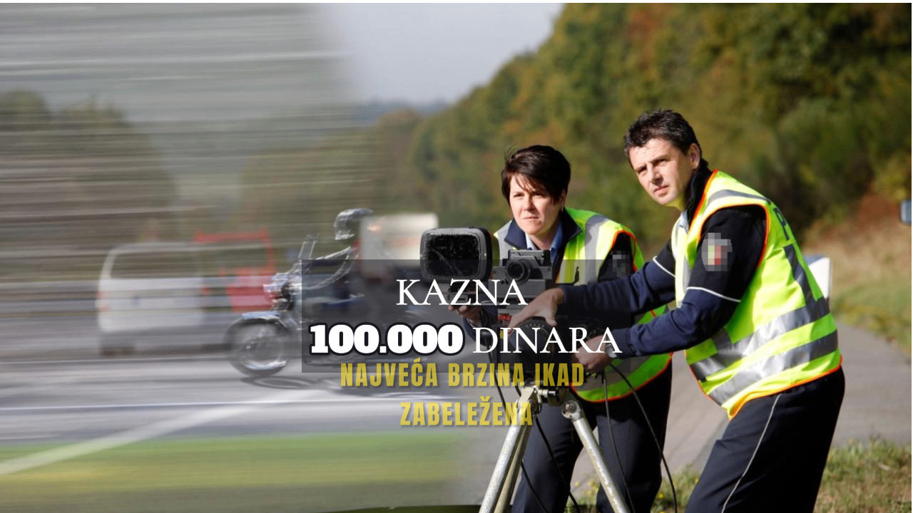 NAJVEĆA BRZINA IKAD IZMERENA Policija u čudu,radar "izgoreo"