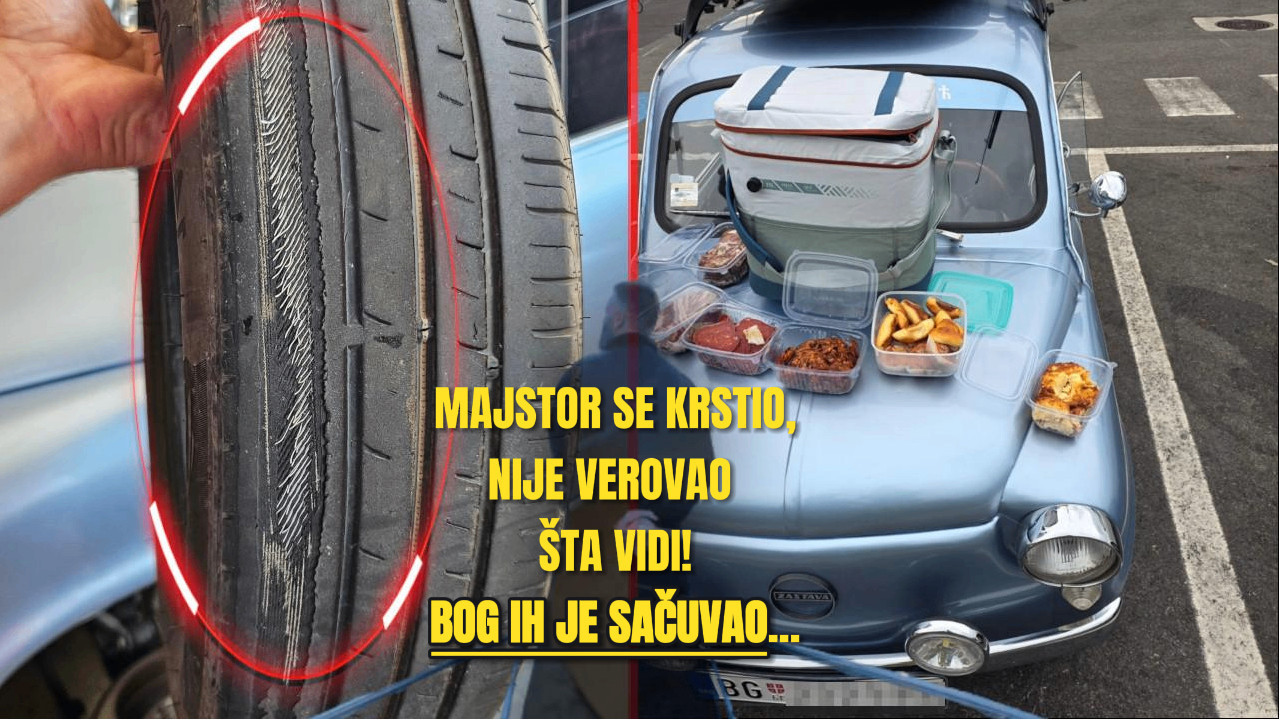 BOG IH SAČUVAO Gume se raspale,naš pop "fićom" ode u Italiju